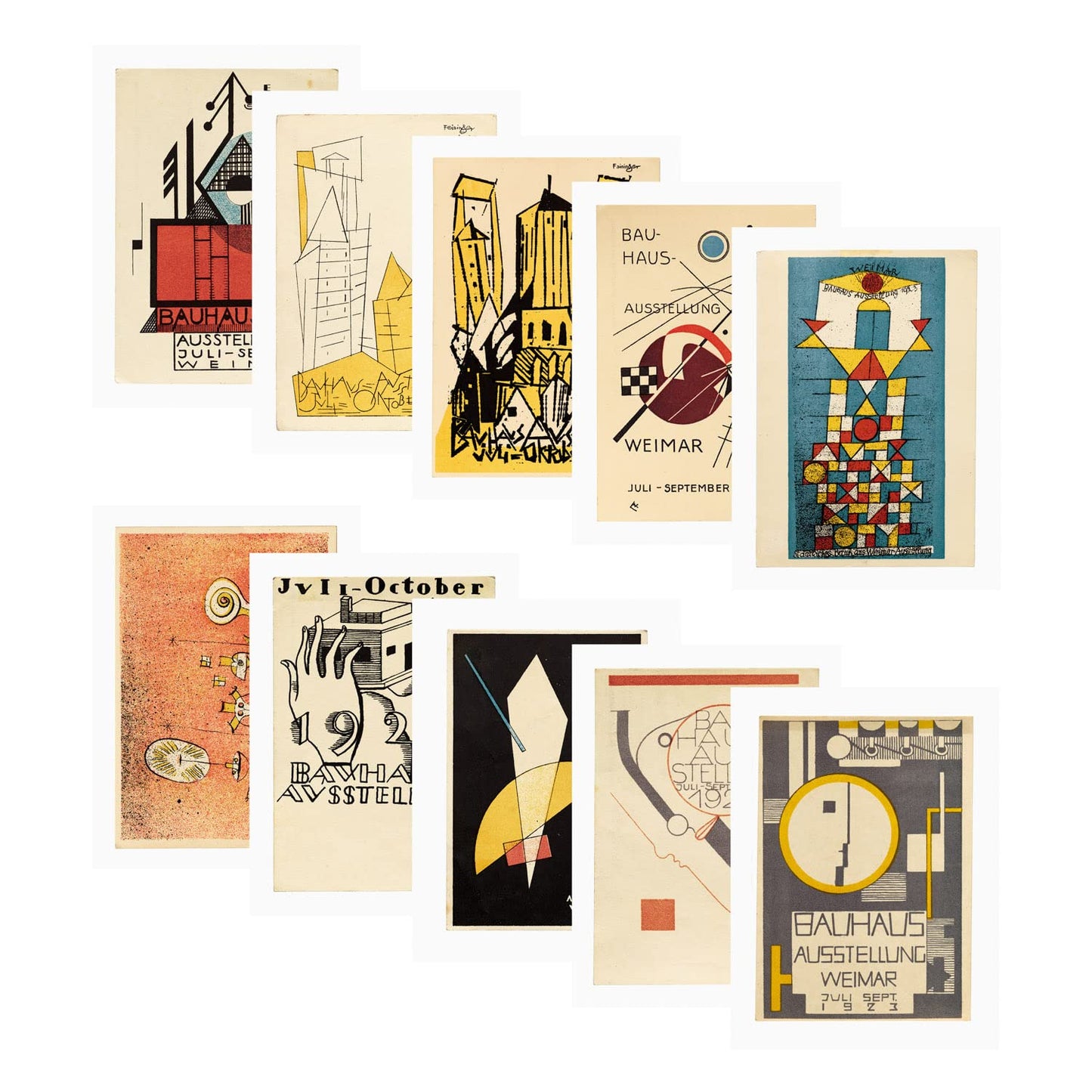 Bauhaus Postcards. Invitations to the First Exhibition