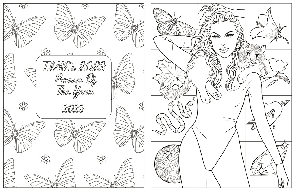 Colour In Taylor: A Unofficial Taylor Swift Colouring and Sticker Book