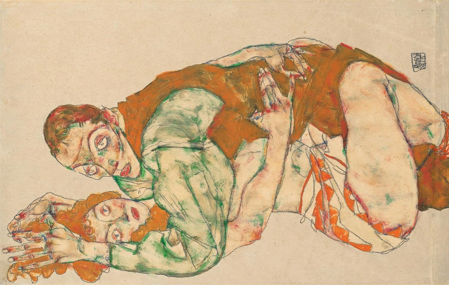 Egon Schiele. Las pinturas.