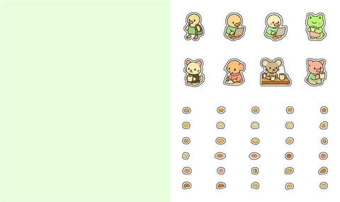 Cute 'n' Cozy Sticker Therapy: Coffee Shops