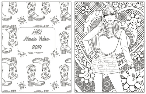 Colour In Taylor: A Unofficial Taylor Swift Colouring and Sticker Book