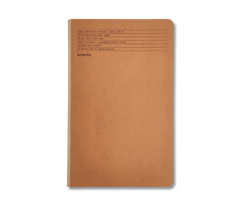Libreta Mediana Soft Cover Lomo Beige