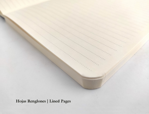 Libreta Hard Cover Clásica Minagris Líneas